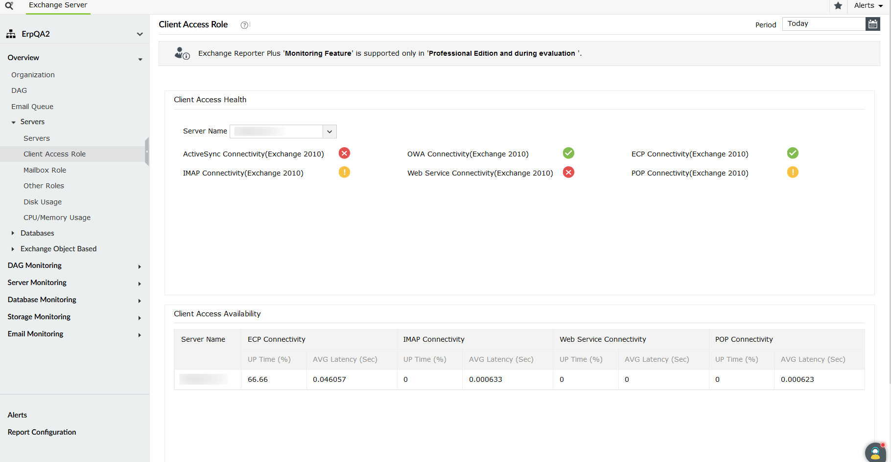 Exchange Reporter Plus ile Exchange CAS'ı İzleme