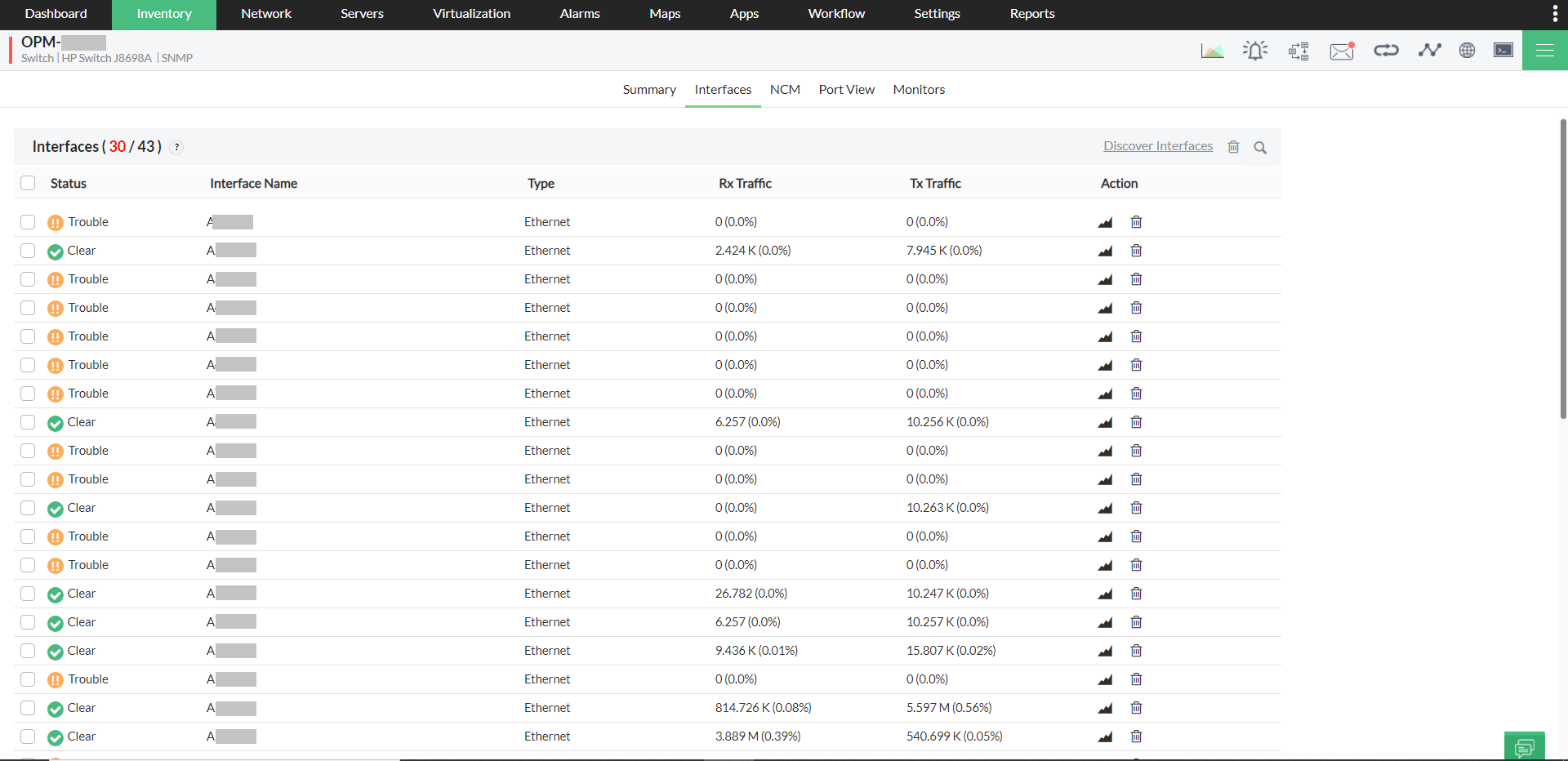 Monitor Storage Performance - ManageEngine OpManager