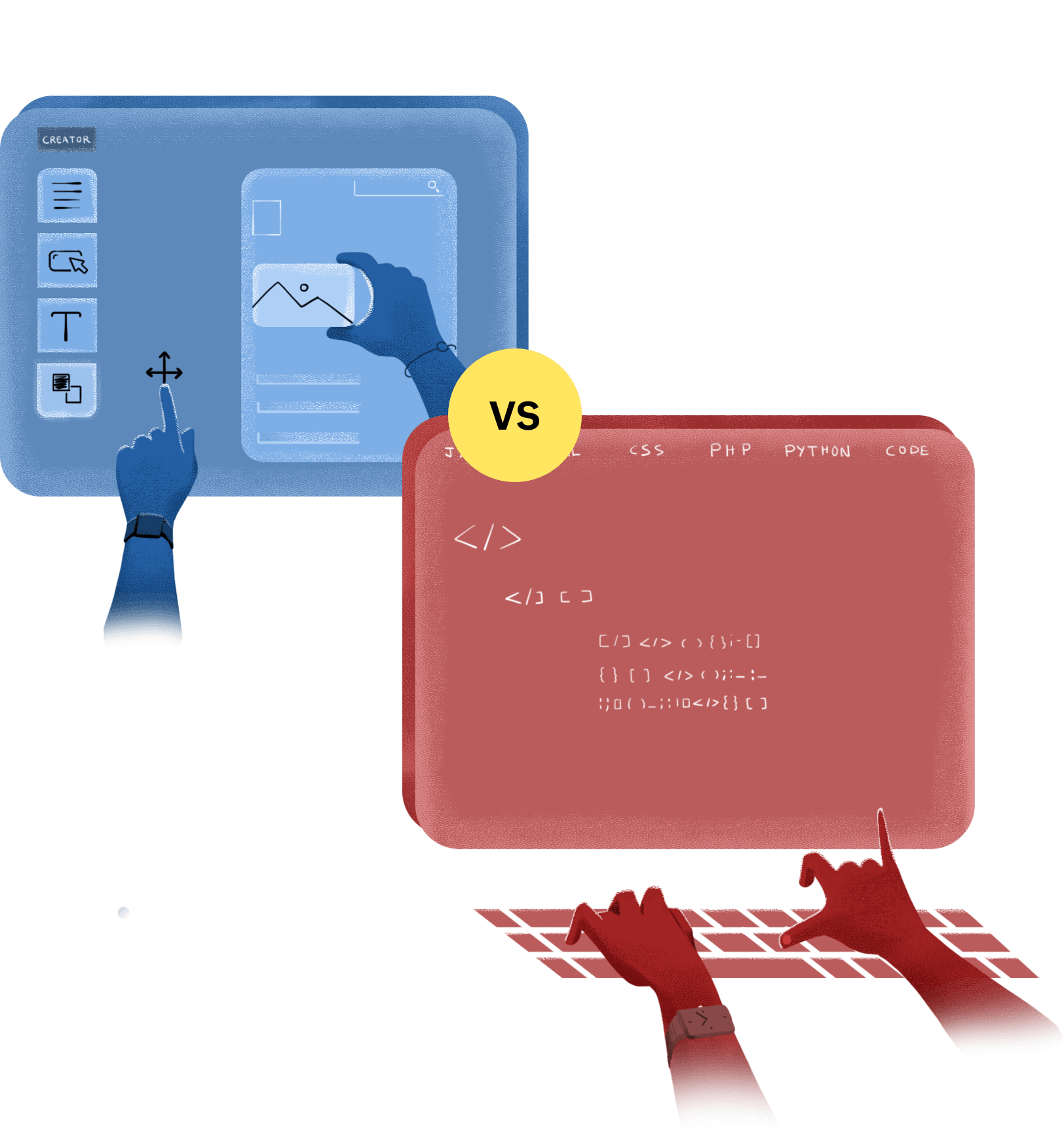 Low-code vs traditional