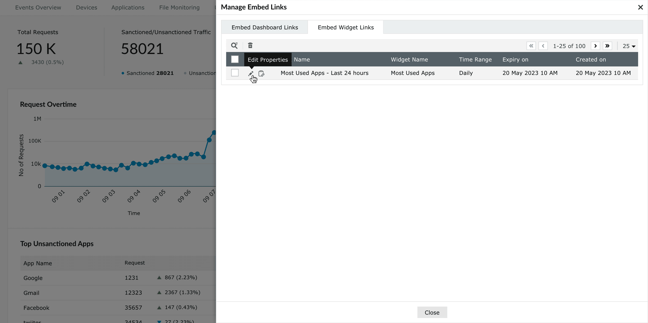 Configuring the Embed Dashboard