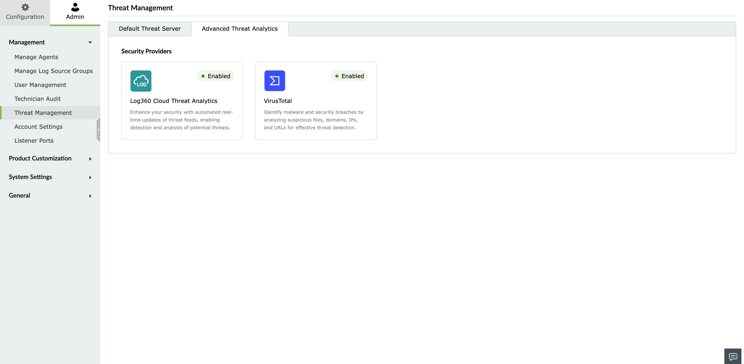 Log360 Cloud Security Access Key