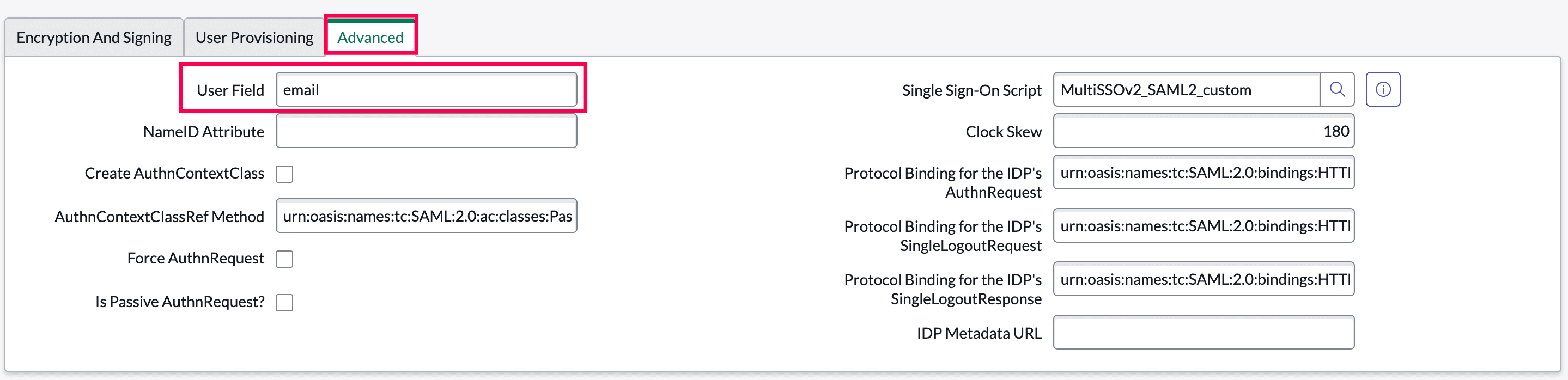 Import identity provider metadata in ServiceNow