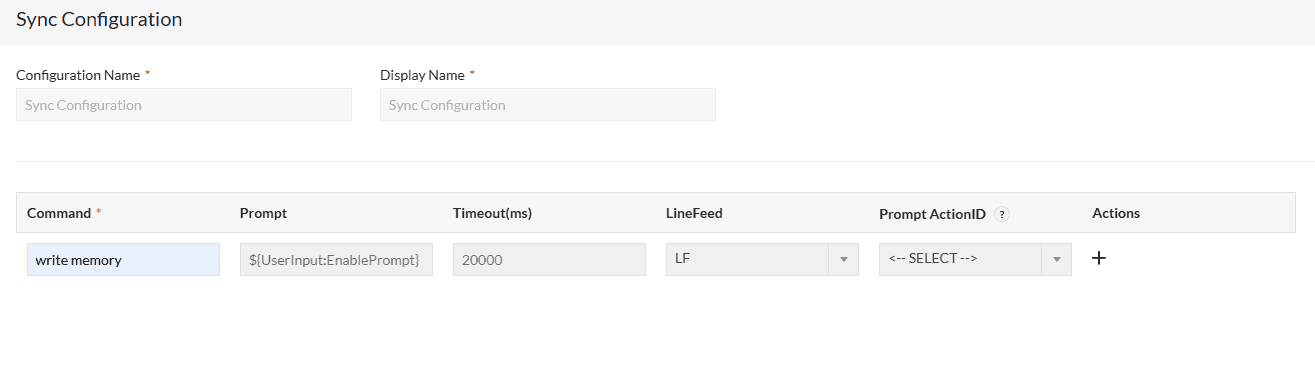 syncconfigurationname - ManageEngine NCM