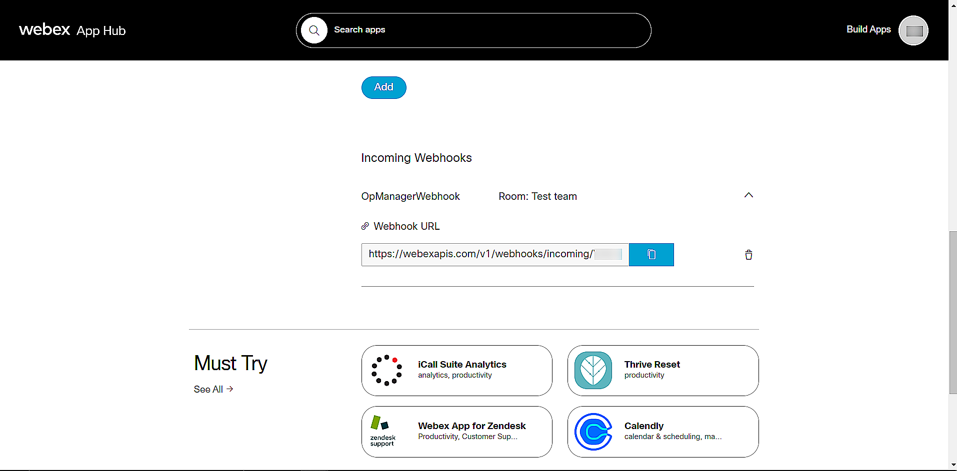 Integrating Cisco WebEx with OpManager