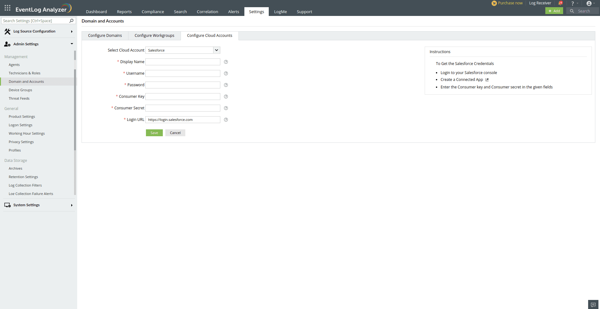 Manage Cloud Sources