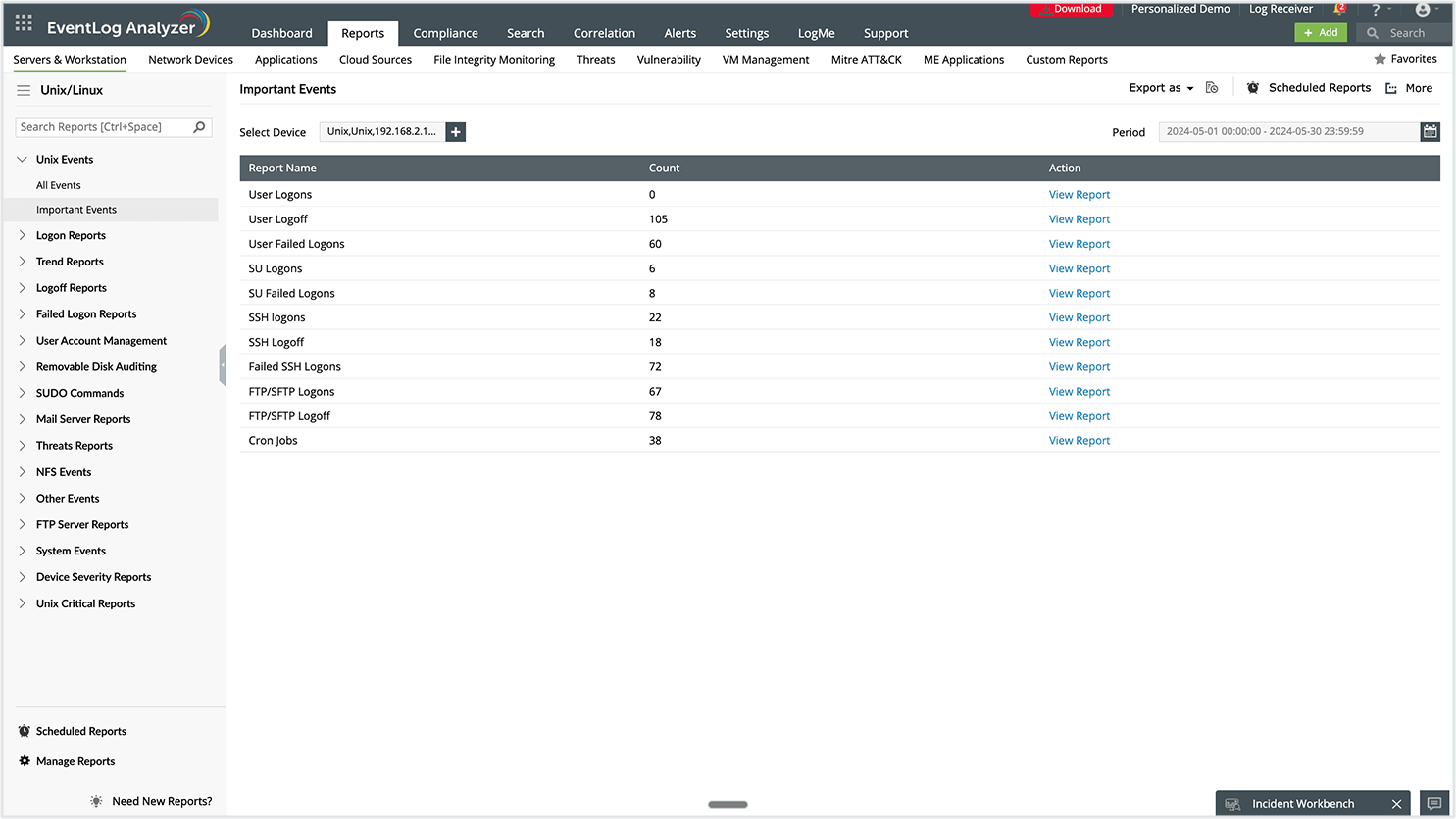 Comprehensive syslog monitoring