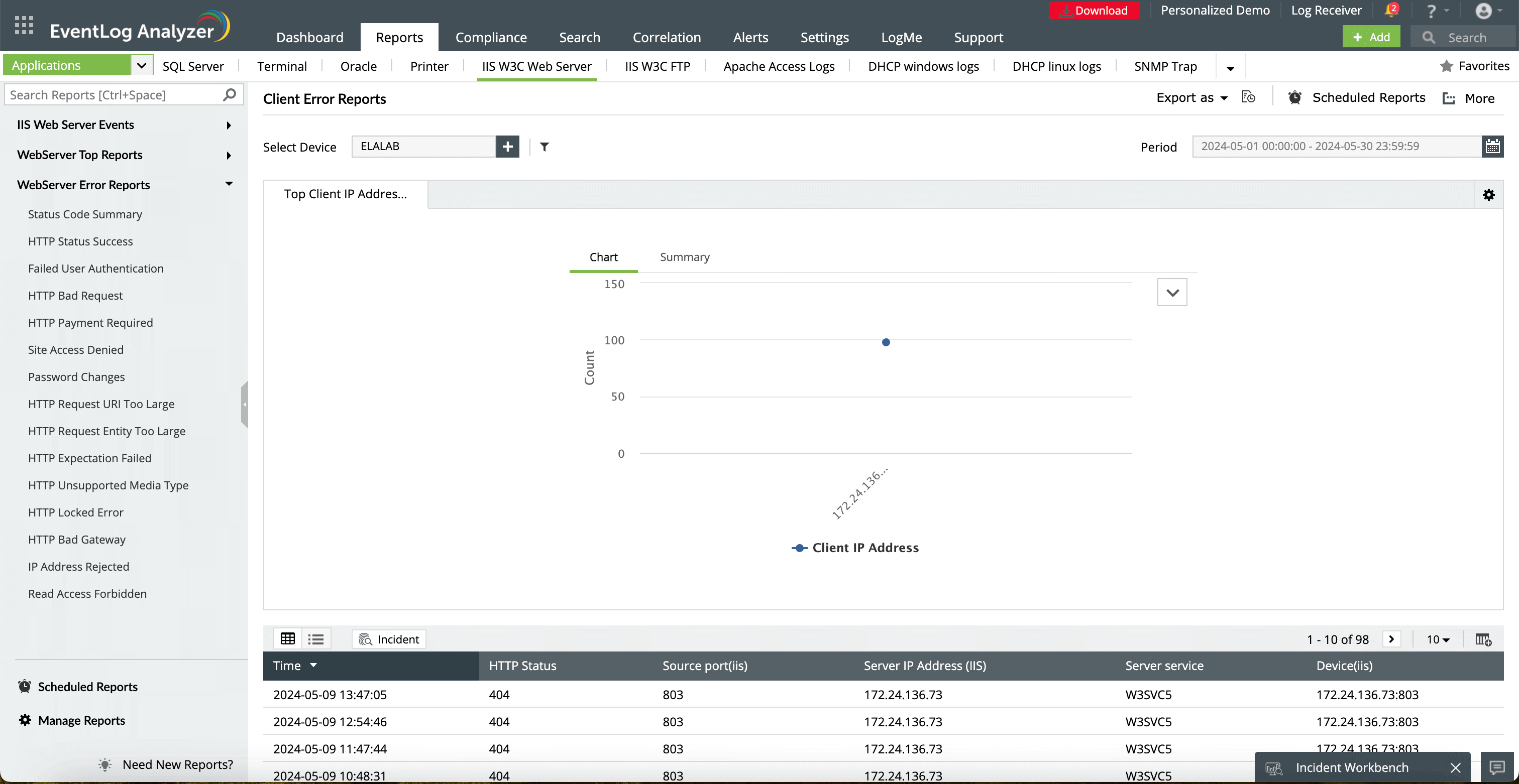 Connection timeouts