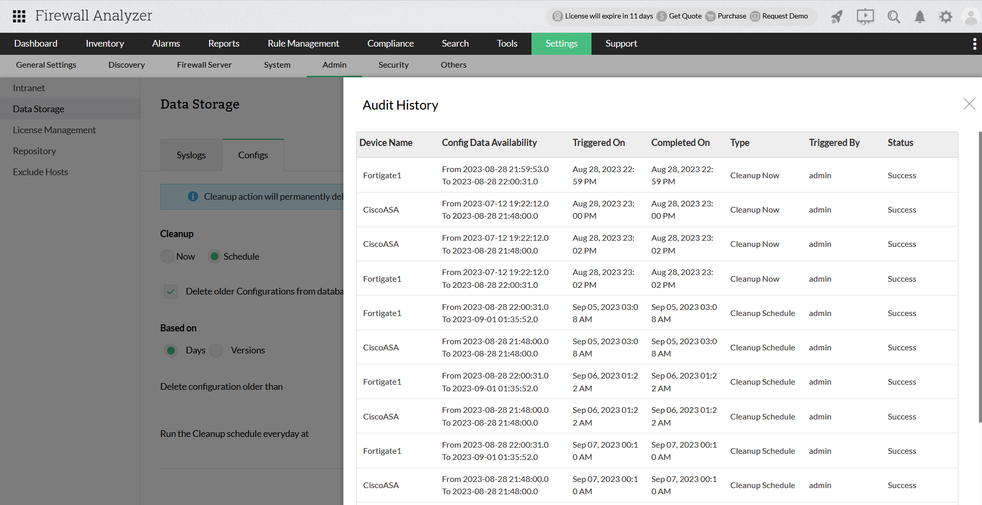 Firewall-configuration-cleanup-audit-history