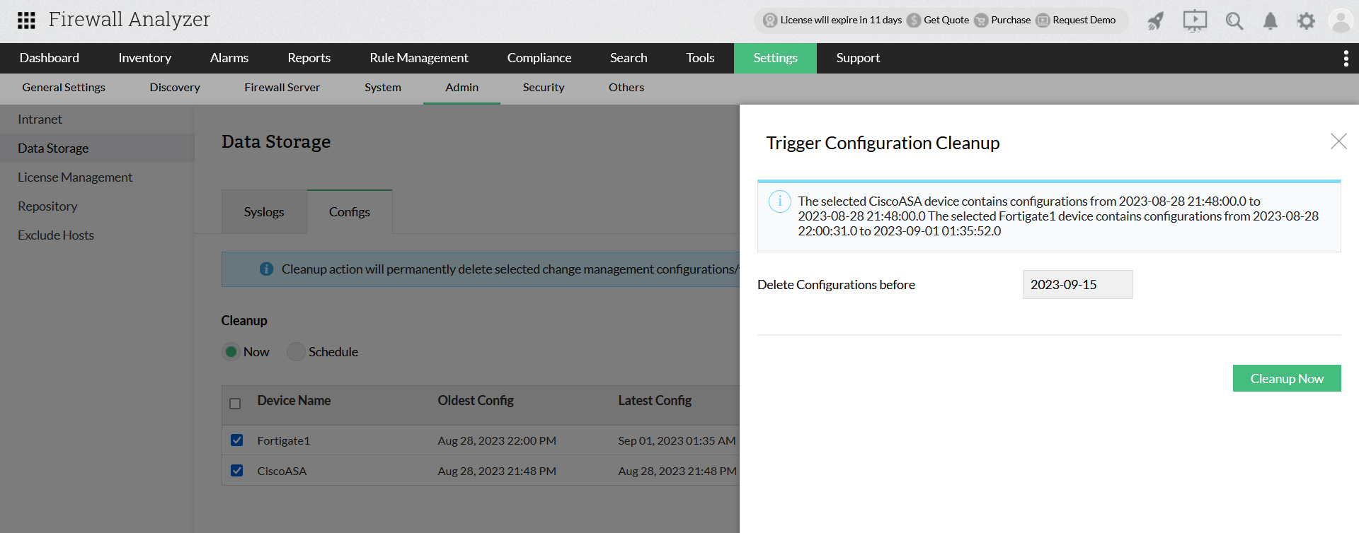 Firewall-configuration-cleanup