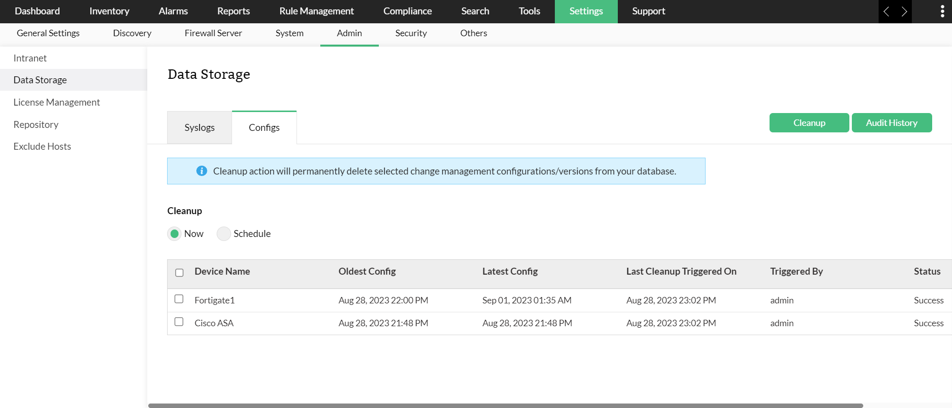 Firewall-config-cleanup