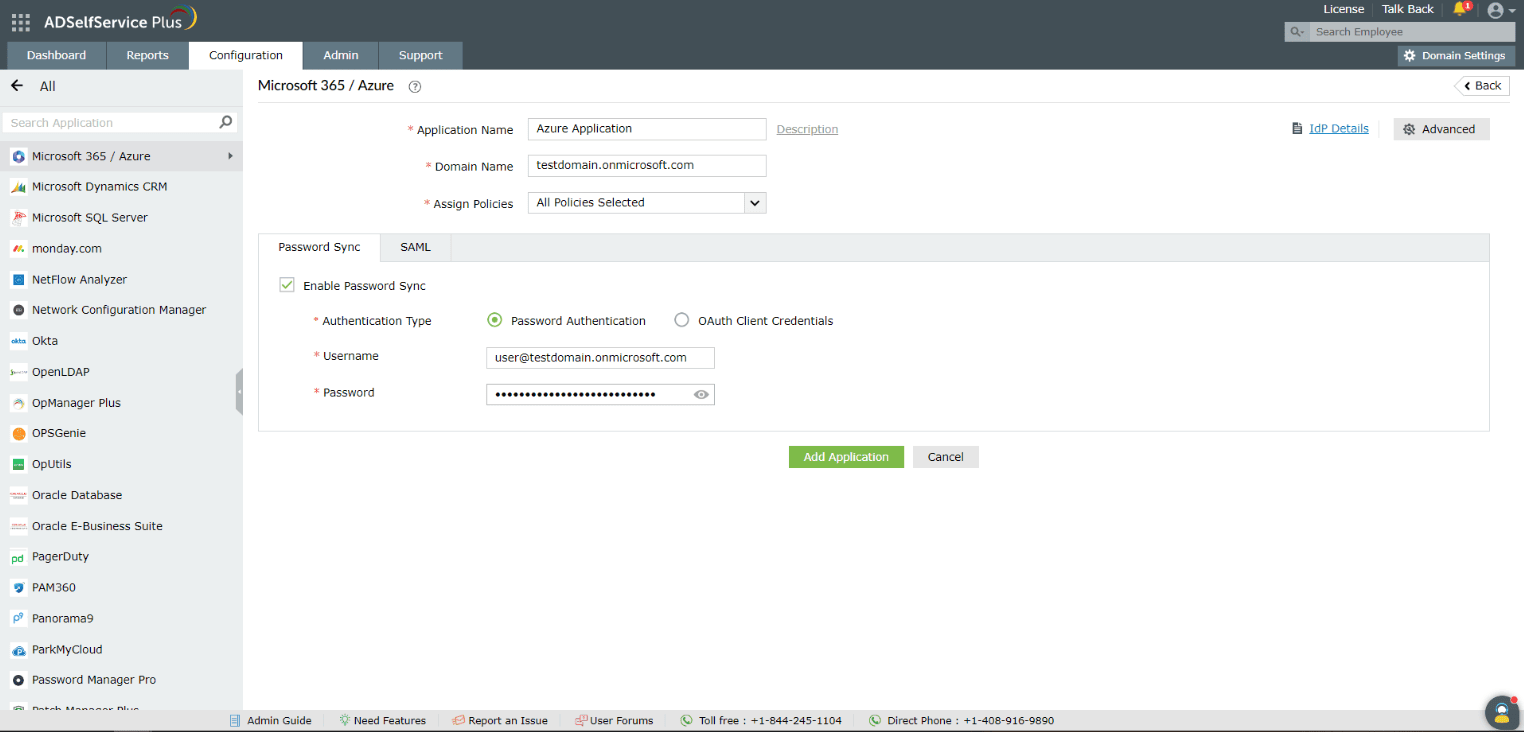 Password Synchronization with Microsoft 365/Azure