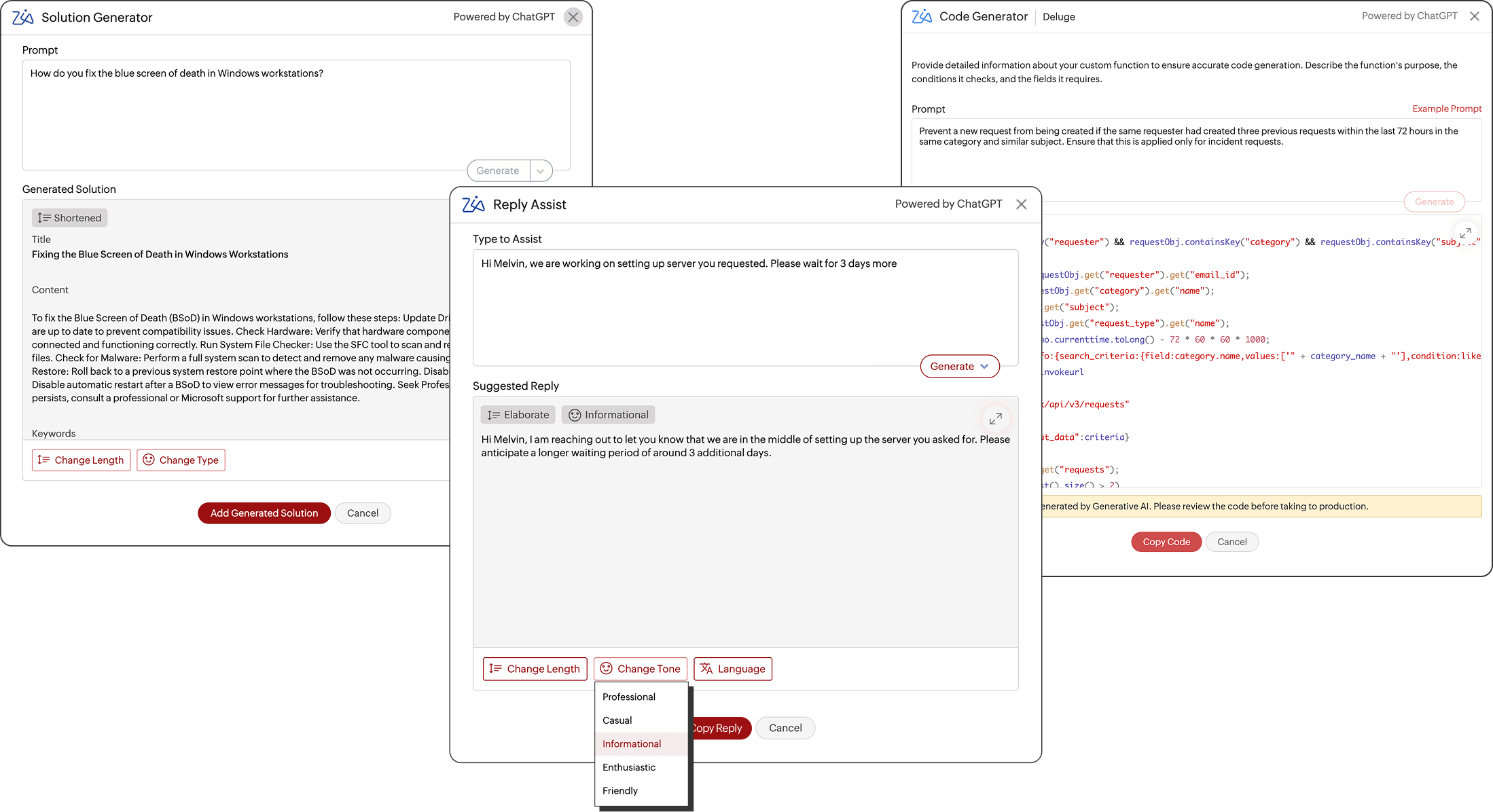 Zia's text and reply assist AI-powered reply & text assist