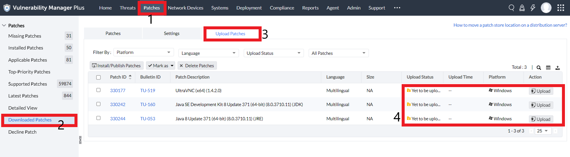 upload patches