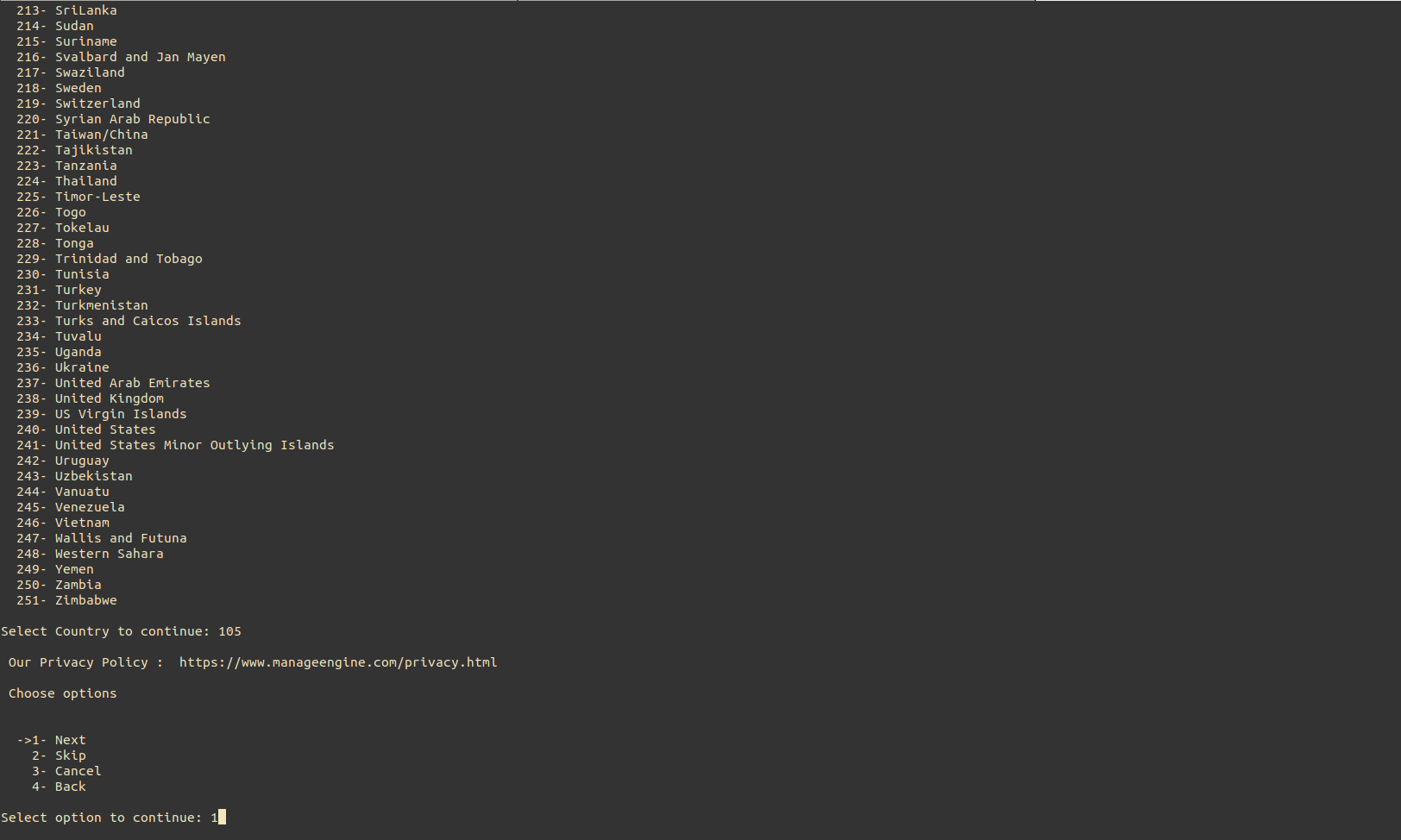 NCM Probe Linux Installation Step4