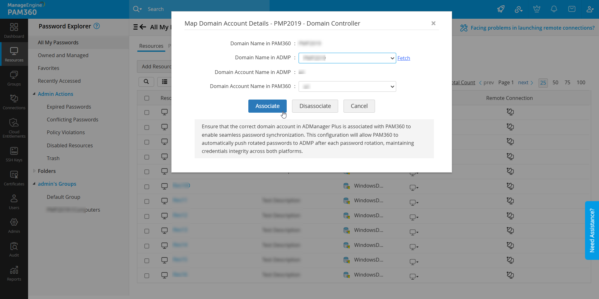 ADMP configuration