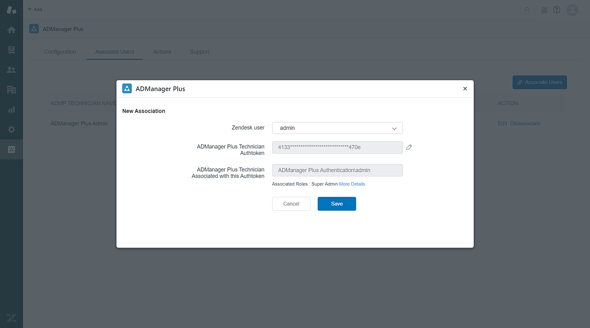 Zendesk settings