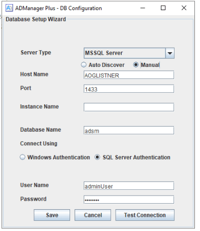 Migrating ADManager Plus database to the Microsoft SQL Always On availability group