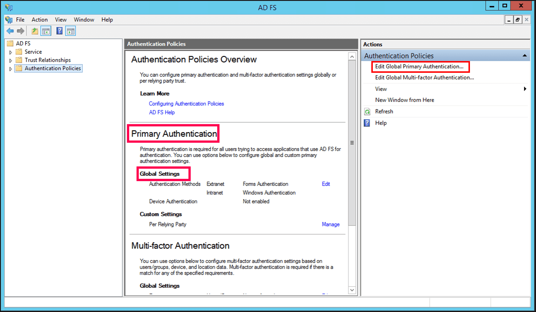 Steps to configure ADManager Plus in AD FS