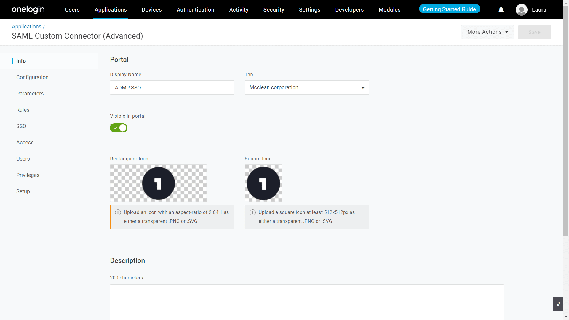 Steps to configure ADManager Plus in Onelogin