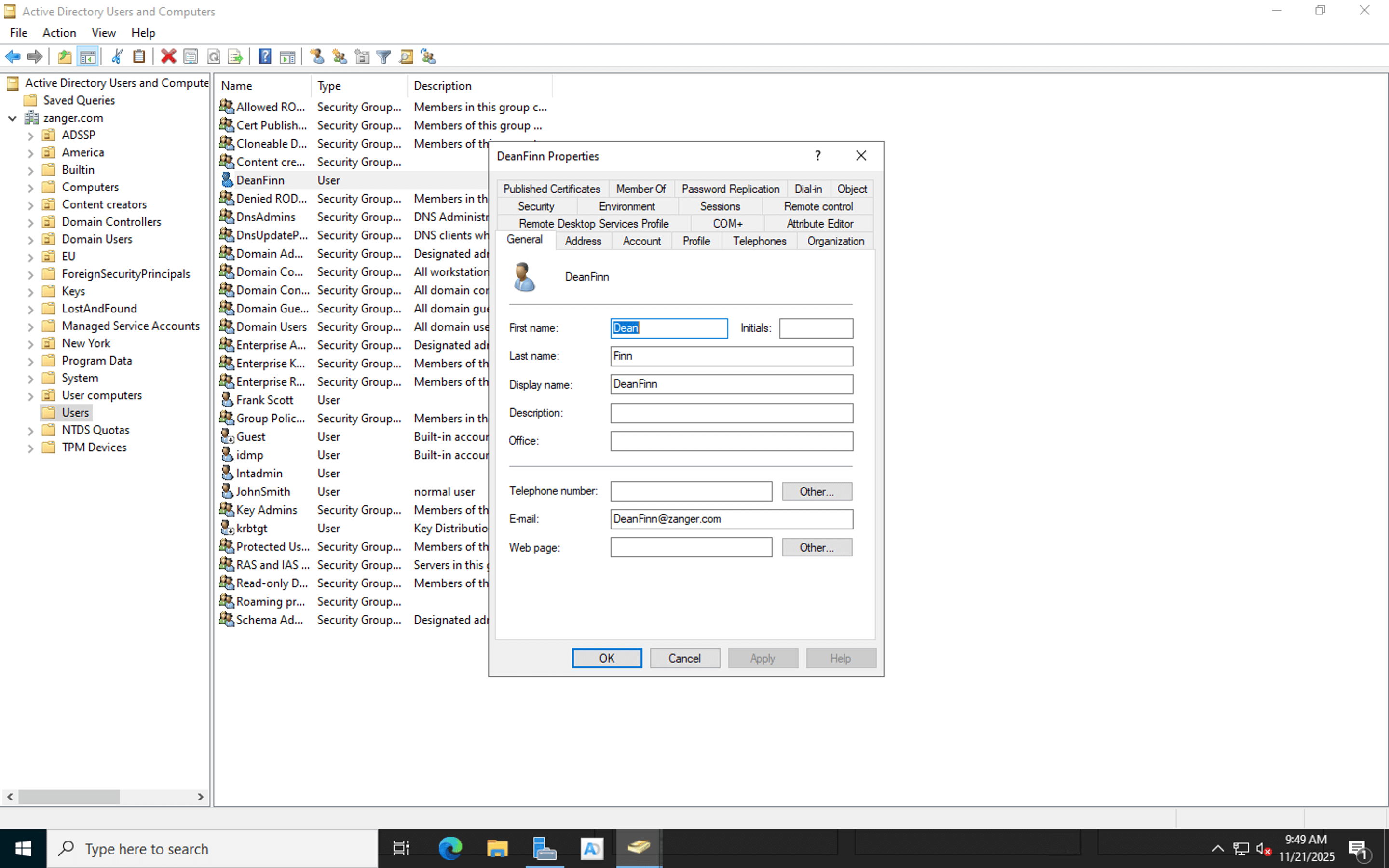 Learn how to enable Advance Features in ADUC to view the Attribute Editor tab.