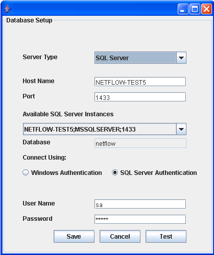 SQL server authentication